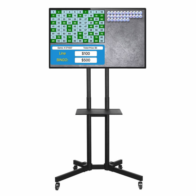 Bingo Display Rack BINGAZO Live Bingo Management and Flashboard Display System