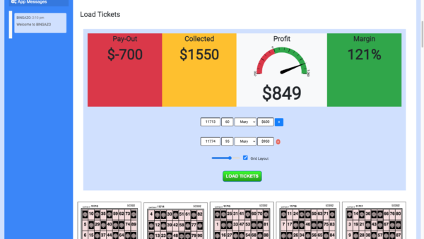 BINGAZO Bingo = Add Tickets