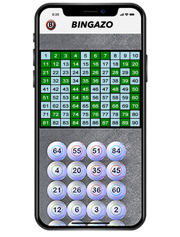 Bingazo Bingo Flashboard Phone