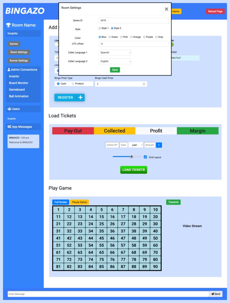 Resguardo de datos bingo