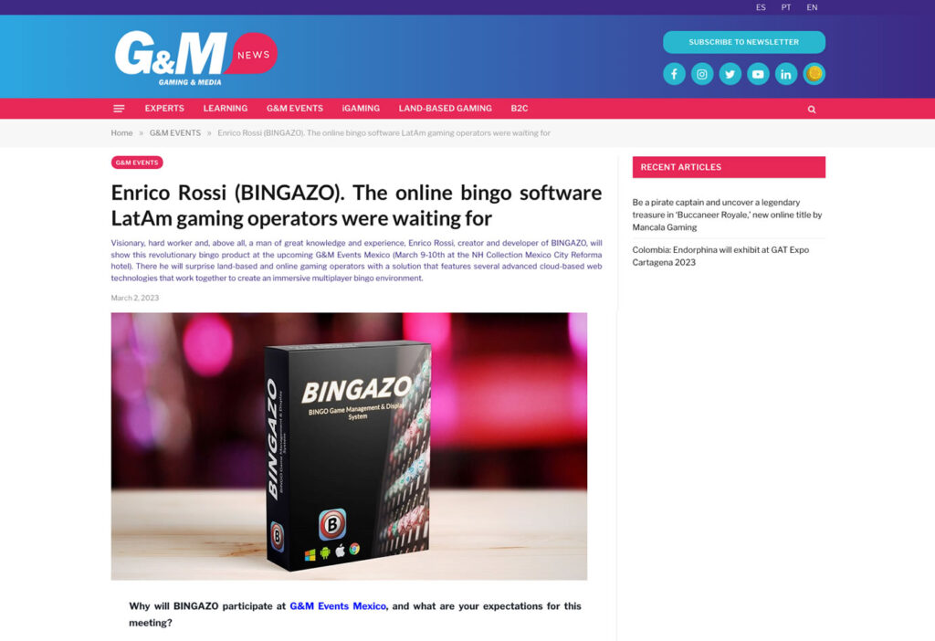 BINGAZO The online bingo software LatAm gaming operators were waiting for
