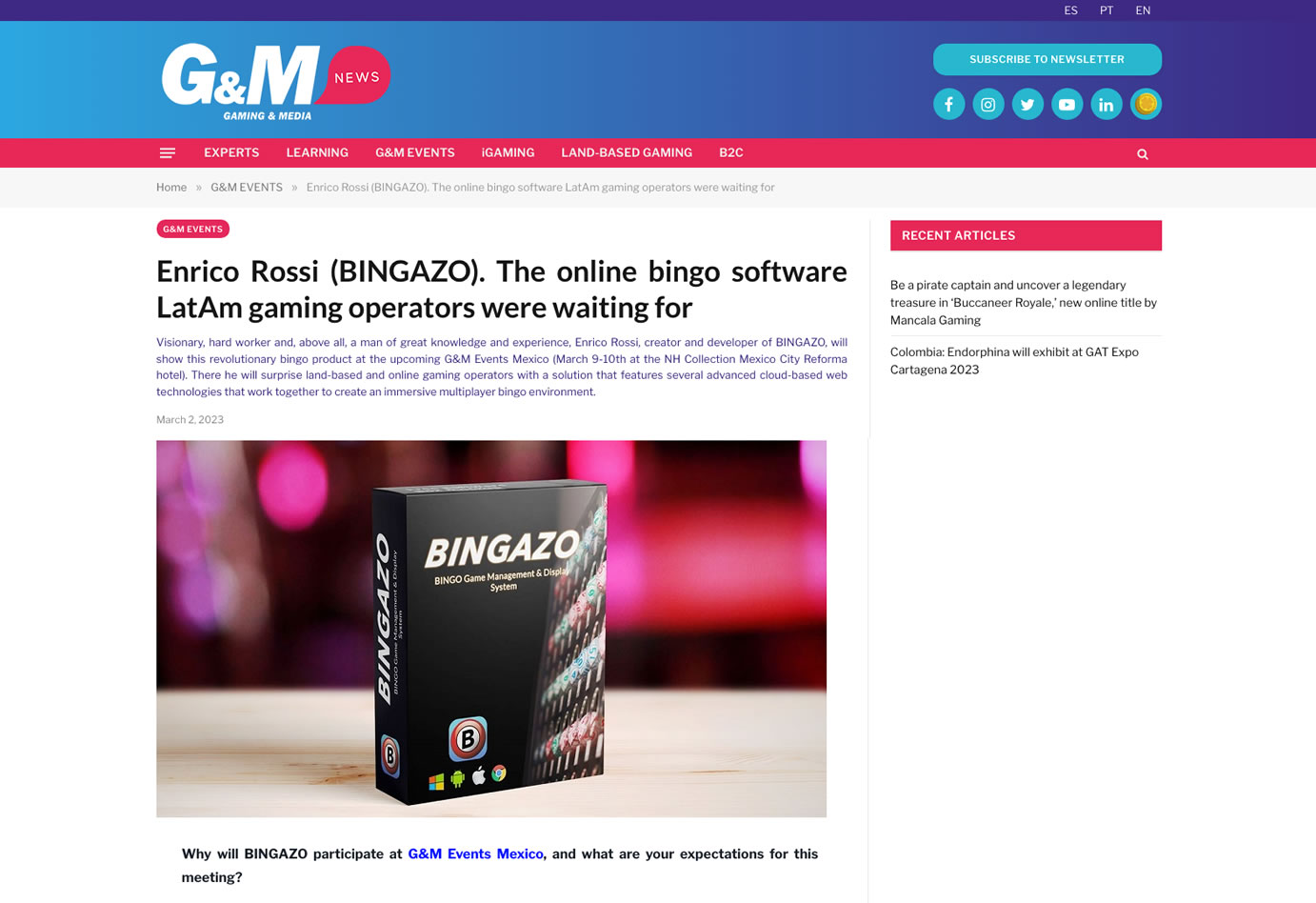 BINGAZO: The online bingo software LatAm gaming operators were waiting ...