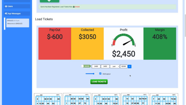 Multiplayer Bingo System - BINGAZO