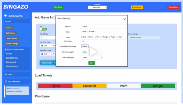 Multiplayer Bingo System - BINGAZO