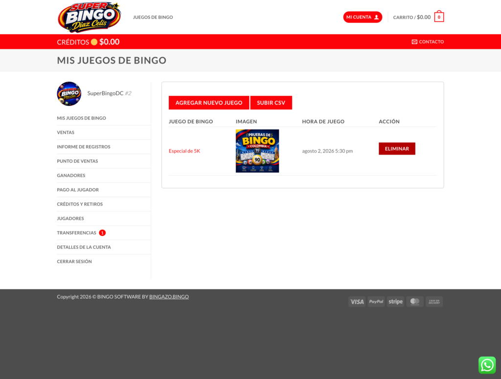 Juego Nuevo Listo