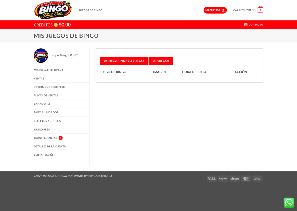 Mis Juegos de Bingo