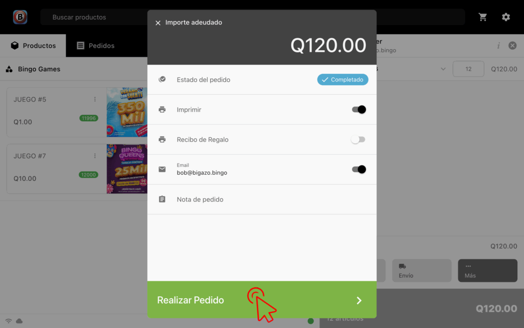Continue Order